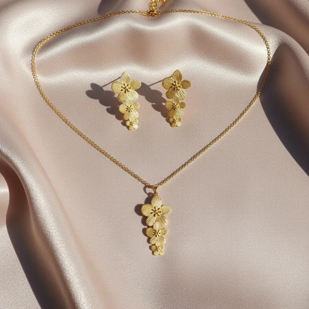 The Trio Golden Flower Set