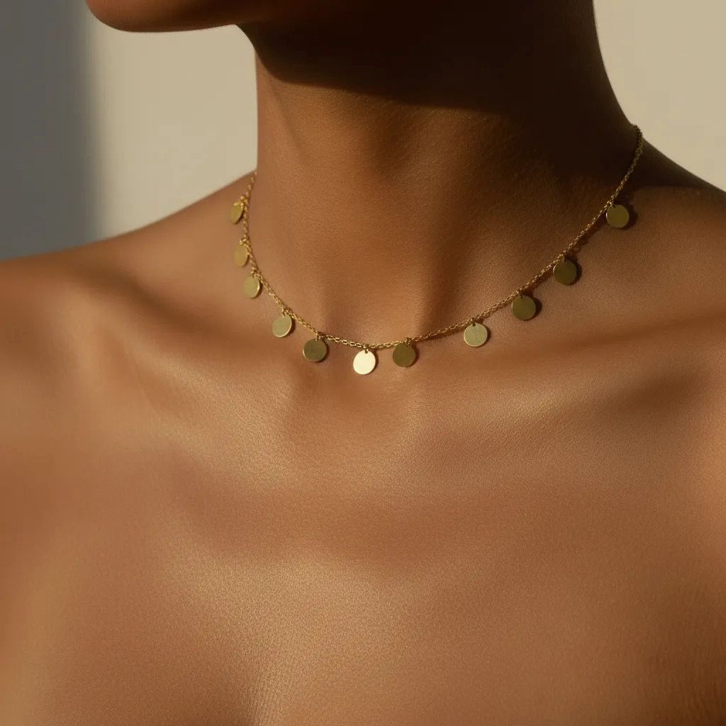 Coin Choker Necklace